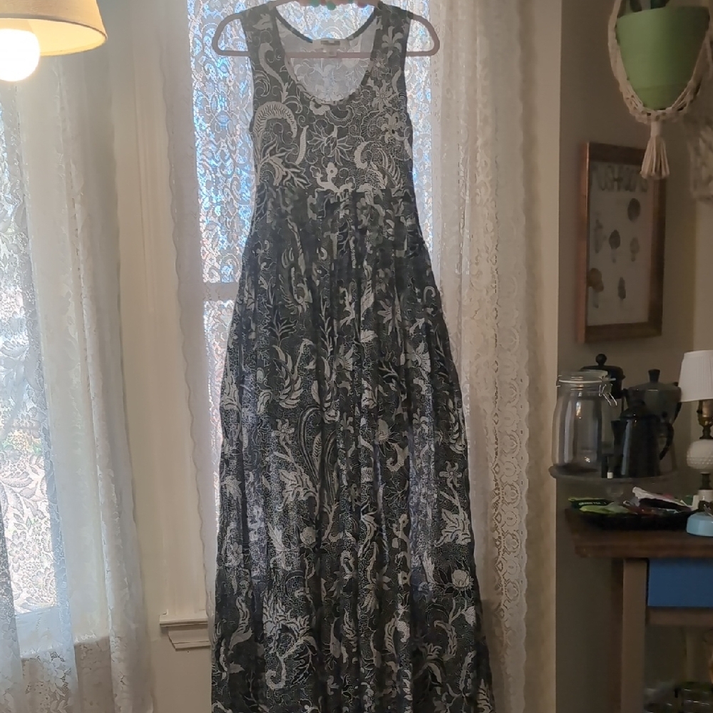 Diane Von Furstenberg Black and White Silk And Cotton Blend Sundress